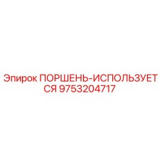 9753204717 ПОРШЕНЬ-ИСПОЛЬЗУЕТСЯ Epiroc