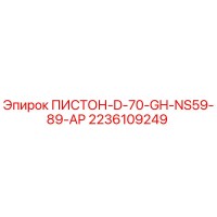 2236109249 ПИСТОН-D-70-GH-NS59-89-AP Epiroc