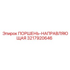 3217920646 ПОРШЕНЬ-НАПРАВЛЯЮЩАЯ Epiroc