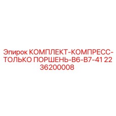 2236200008 КОМПЛЕКТ-КОМПРЕСС-ТОЛЬКО ПОРШЕНЬ-B6-B7-41 by Epiroc