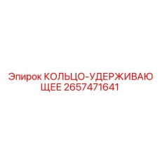 2657471641 КОЛЬЦО-УДЕРЖИВАЮЩЕЕ Epiroc