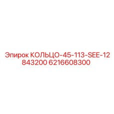 6216608300 КОЛЬЦО-45-113-SEE-12843200 Epiroc