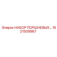 1621509967 НАБОР ПОРШНЕВЫХ Epiroc