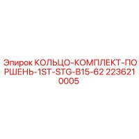 2236210005 КОЛЬЦО-КОМПЛЕКТ-ПОРШЕНЬ-1ST-STG-B15-62 Epiroc