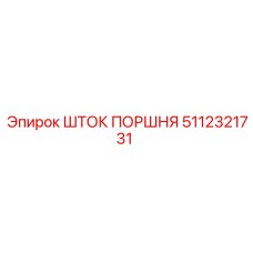 5112321731 ШТОК ПОРШНЯ - Epiroc