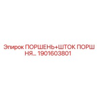 1901603801 ПОРШЕНЬ+ШТОК ПОРШНЯ Epiroc