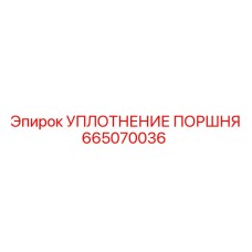 665070036 УПЛОТНЕНИЕ ПОРШНЯ Epiroc
