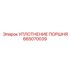 665070039 УПЛОТНЕНИЕ ПОРШНЯ Epiroc