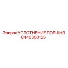 8440300125 УПЛОТНЕНИЕ ПОРШНЯ Epiroc