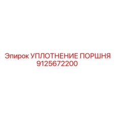 9125672200 УПЛОТНЕНИЕ ПОРШНЯ Epiroc