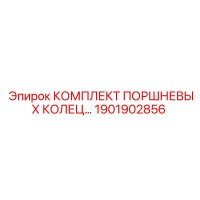 1901902856 КОМПЛЕКТ ПОРШНЕВЫХ КОЛЕЦ Epiroc