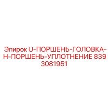 Набор уплотнений для гидроцилиндра буровой установки Эпирок 8393081951
