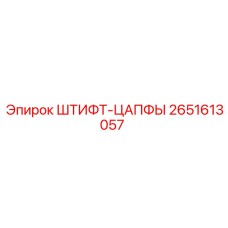 2651613057 ШТИФТ-ЦАПФЫ Epiroc