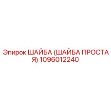 1096012240 ШАЙБА (ШАЙБА ПРОСТАЯ) Epiroc