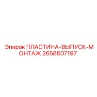 2658507197 ПЛАСТИНА-ВЫПУСК-МОНТАЖ (Epiroc)