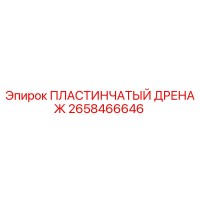 2658466646 - ПЛАСТИНЧАТЫЙ ДРЕНАЖ | Epiroc