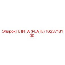 1623718100 ПЛИТА (PLATE) Epiroc