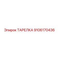 9106170436 ТАРЕЛКА Epiroc