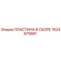 1624975881 ПЛАСТИНА В СБОРЕ Epiroc