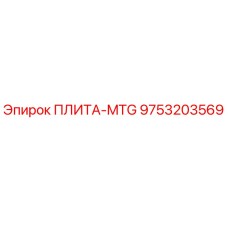 9753203569 ПЛИТА-MTG Epiroc