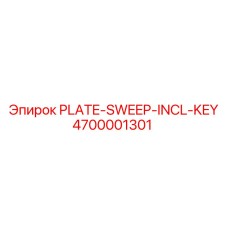 4700001301 PLATE-SWEEP-INCL-KEY Epiroc