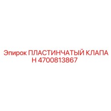 4700813867 ПЛАСТИНЧАТЫЙ КЛАПАН Epiroc