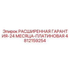 4812159254 РАСШИРЕННАЯ ГАРАНТИЯ-24 МЕСЯЦА-ПЛАТИНОВАЯ Epiroc