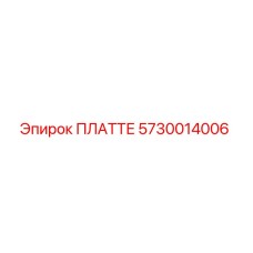 5730014006 ПЛАТТЕ Epiroc