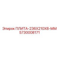 5730008171 ПЛИТА-236X210X8-ММ Epiroc