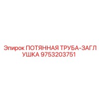 9753203751 ПОТЯННАЯ ТРУБА-ЗАГЛУШКА (Epiroc)