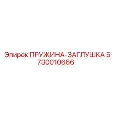 5730010666 ПРУЖИНА-ЗАГЛУШКА Epiroc