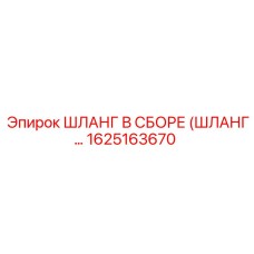 1625163670 Шланг в сборе (ШЛАНГ...) Epiroc