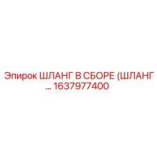 1637977400 ШЛАНГ В СБОРЕ (ШЛАНГ...) Epiroc