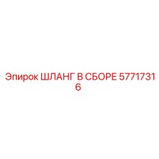 57717316 ШЛАНГ В СБОРЕ Epiroc