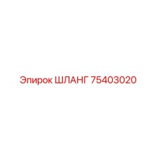 75403020 ШЛАНГ Epiroc