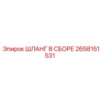 2658151531 ШЛАНГ В СБОРЕ Epiroc