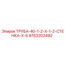 9753202492 ТРУБА-40-1-2-X-1-2-СТЕНКА-X-5 Epiroc