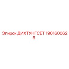 1901600626 ДИХТУНГСЕТ Epiroc