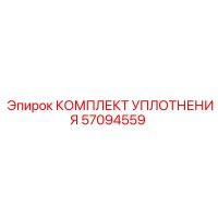 57094559 КОМПЛЕКТ УПЛОТНЕНИЯ Epiroc