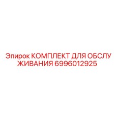 6996012925 КОМПЛЕКТ ДЛЯ ОБСЛУЖИВАНИЯ Epiroc