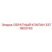 3371803743 Обратный клапан Epiroc