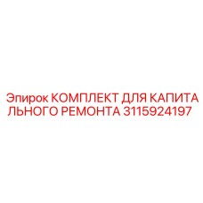 3115924197 КОМПЛЕКТ ДЛЯ КАПИТАЛЬНОГО РЕМОНТА | Epiroc