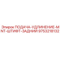 9753218132 ПОДАЧА-УДЛИНЕНИЕ-MNT-ШТИФТ-ЗАДНИЙ Epiroc