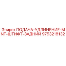 9753218132 ПОДАЧА-УДЛИНЕНИЕ-MNT-ШТИФТ-ЗАДНИЙ Epiroc