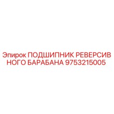 9753215005 ПОДШИПНИК РЕВЕРСИВНОГО БАРАБАНА Epiroc