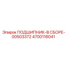 4700116041 ПОДШИПНИК-В СБОРЕ-00503372 Epiroc