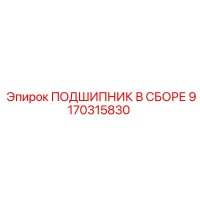 9170315830 ПОДШИПНИК В СБОРЕ Epiroc