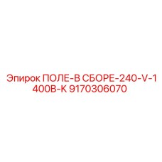 9170306070 ПОЛЕ-В СБОРЕ-240-V-1400B-K Epiroc