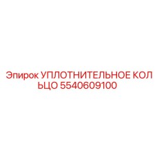 5540609100 УПЛОТНИТЕЛЬНОЕ КОЛЬЦО Epiroc