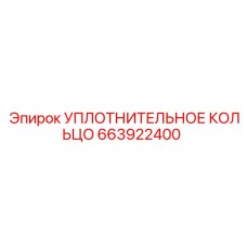 663922400 УПЛОТНИТЕЛЬНОЕ КОЛЬЦО Epiroc